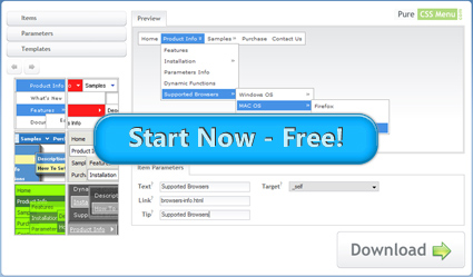 Css Tab Menus Desplegables