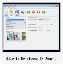 light box with video integration galeria de videos em jquery