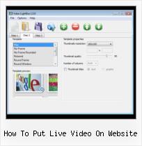 exibir video usando jquery how to put live video on website