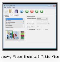 video lightbox ajax jquery video thumbnail title view