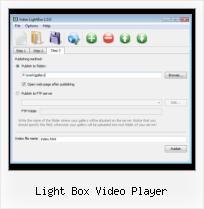 displaying youtube video with lightbox overlay light box video player