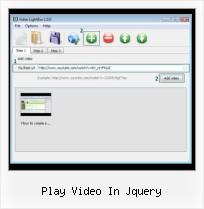vimeo video thumbnail scroller play video in jquery