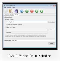 ipod addon for video streaming put a video on a website