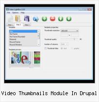 inline image video symbol video thumbnails module in drupal