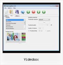 flowplayer create video playlist with thumbnails videobox