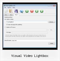rollover popup video gallery visual video lightbox